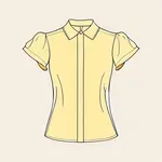 light yellow blouse or top image